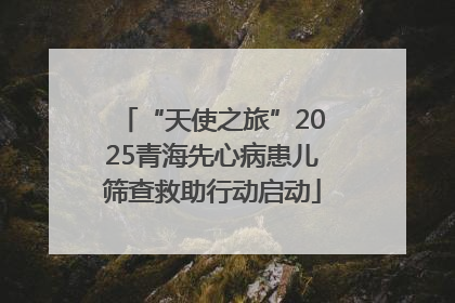 “天使之旅”2025青海先心病患儿筛查救助行动启动