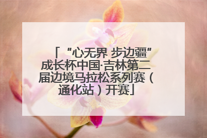 “心无界 步边疆”成长杯中国·吉林第二届边境马拉松系列赛（通化站）开赛