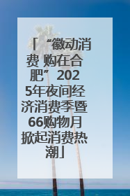 “徽动消费 购在合肥”2025年夜间经济消费季暨66购物月掀起消费热潮
