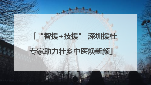 “智援+技援” 深圳援桂专家助力壮乡中医焕新颜