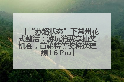 “苏超状态”下常州花式整活：游玩消费享抽奖机会，首轮特等奖将送理想 L6 Pro