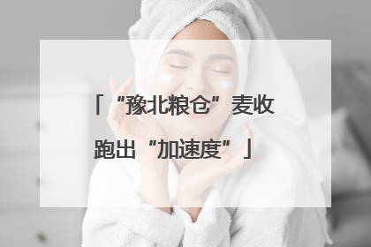 “豫北粮仓”麦收跑出“加速度”