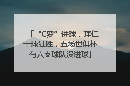 “C罗”进球，拜仁十球狂胜，五场世俱杯有六支球队没进球