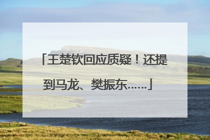 王楚钦回应质疑！还提到马龙、樊振东……