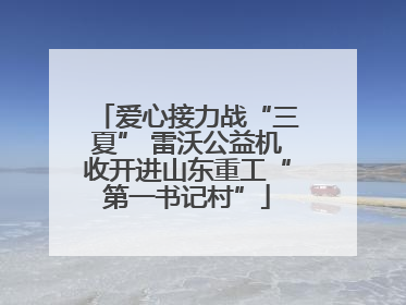 爱心接力战“三夏” 雷沃公益机收开进山东重工“第一书记村”
