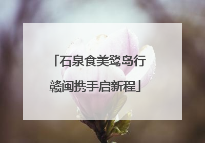 石泉食美鹭岛行 赣闽携手启新程