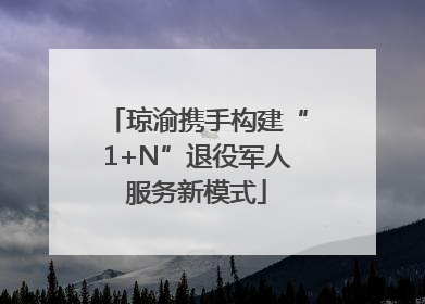 琼渝携手构建“1+N”退役军人服务新模式