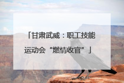 甘肃武威：职工技能运动会“燃情收官”