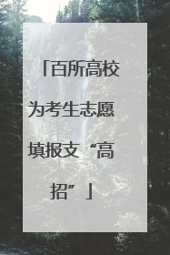 百所高校为考生志愿填报支“高招”