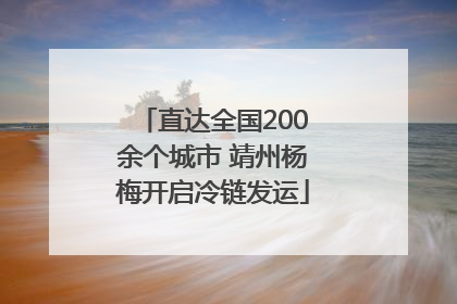 直达全国200余个城市 靖州杨梅开启冷链发运