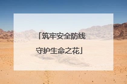 筑牢安全防线 守护生命之花