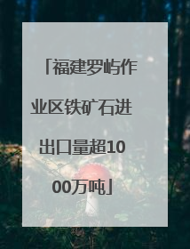 福建罗屿作业区铁矿石进出口量超1000万吨