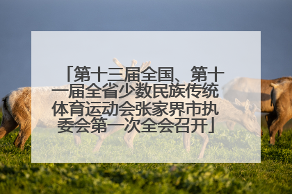 第十三届全国、第十一届全省少数民族传统体育运动会张家界市执委会第一次全会召开