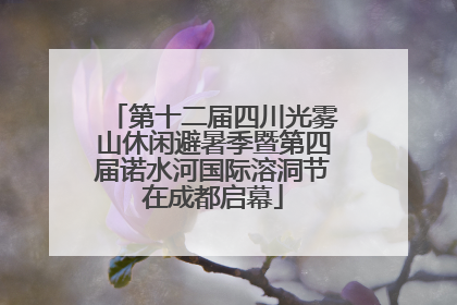 第十二届四川光雾山休闲避暑季暨第四届诺水河国际溶洞节在成都启幕