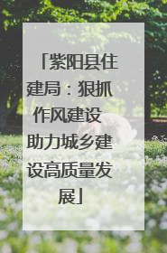 紫阳县住建局：狠抓作风建设 助力城乡建设高质量发展