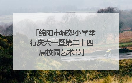 绵阳市城郊小学举行庆六一暨第二十四届校园艺术节