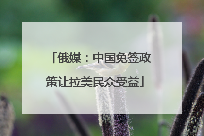 俄媒：中国免签政策让拉美民众受益