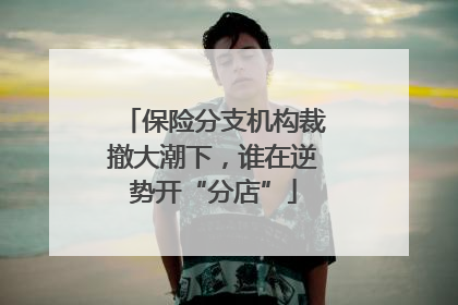 保险分支机构裁撤大潮下，谁在逆势开“分店”