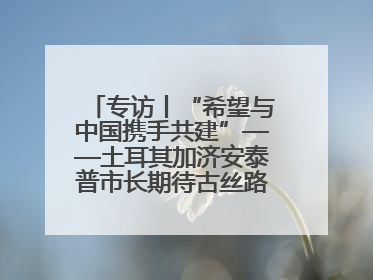 专访丨“希望与中国携手共建”——土耳其加济安泰普市长期待古丝路重镇焕发新活力