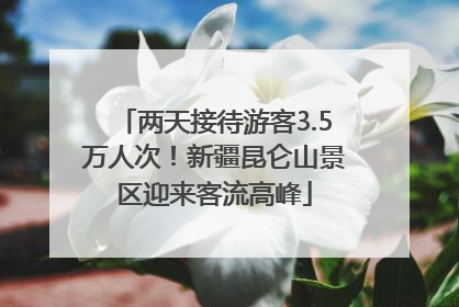 两天接待游客3.5万人次！新疆昆仑山景区迎来客流高峰