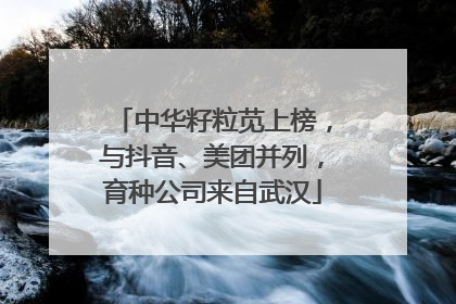 中华籽粒苋上榜，与抖音、美团并列，育种公司来自武汉