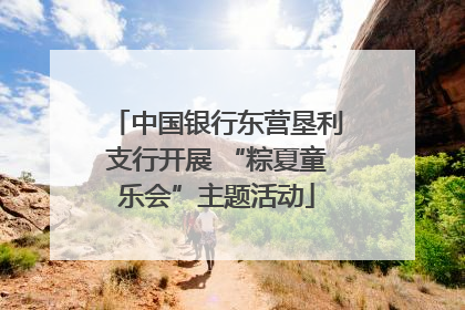 中国银行东营垦利支行开展 “粽夏童乐会”主题活动