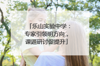 乐山实验中学:专家引领明方向,课题研讨促提升