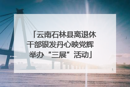 云南石林县离退休干部银发丹心映党辉举办“三展”活动
