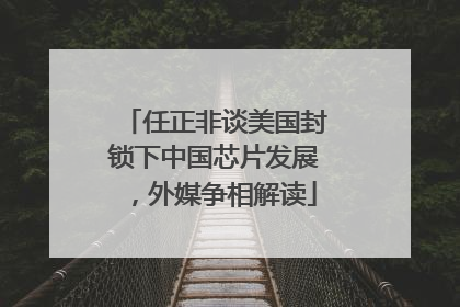 任正非谈美国封锁下中国芯片发展，外媒争相解读