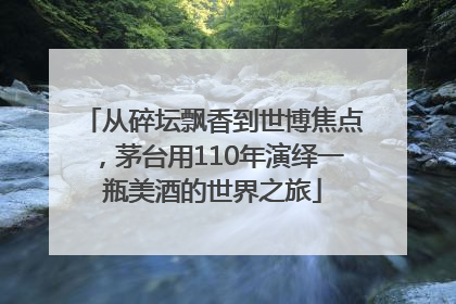 从碎坛飘香到世博焦点，茅台用110年演绎一瓶美酒的世界之旅