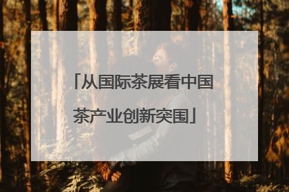 从国际茶展看中国茶产业创新突围