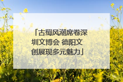 古蜀风潮席卷深圳文博会 德阳文创展现多元魅力