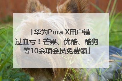 华为Pura X用户错过血亏！芒果、优酷、酷狗等10余项会员免费领