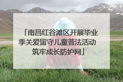 南昌红谷滩区开展毕业季关爱留守儿童普法活动 筑牢成长防护网