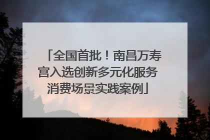 全国首批！南昌万寿宫入选创新多元化服务消费场景实践案例