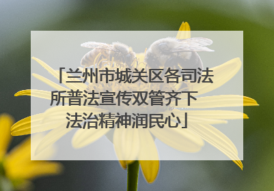 兰州市城关区各司法所普法宣传双管齐下 法治精神润民心