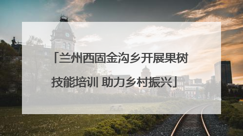 兰州西固金沟乡开展果树技能培训 助力乡村振兴