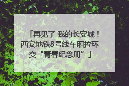 再见了 我的长安城！西安地铁8号线车厢拉环变“青春纪念册”