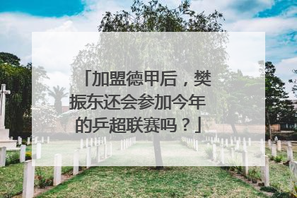 加盟德甲后，樊振东还会参加今年的乒超联赛吗？