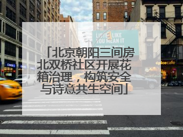 北京朝阳三间房北双桥社区开展花箱治理，构筑安全与诗意共生空间
