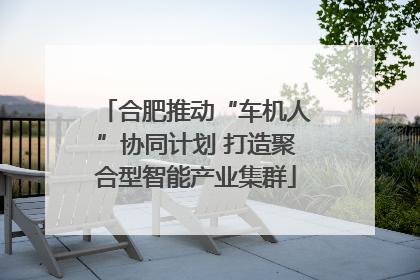 合肥推动“车机人”协同计划 打造聚合型智能产业集群