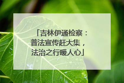 吉林伊通检察：普法宣传赶大集，法治之行暖人心