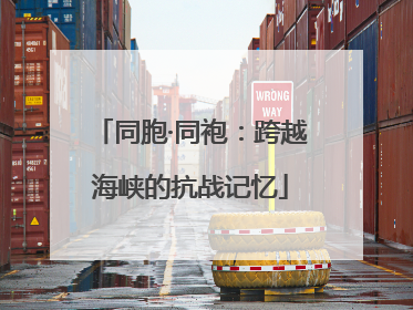 同胞·同袍：跨越海峡的抗战记忆
