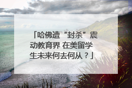 哈佛遭“封杀”震动教育界 在美留学生未来何去何从？