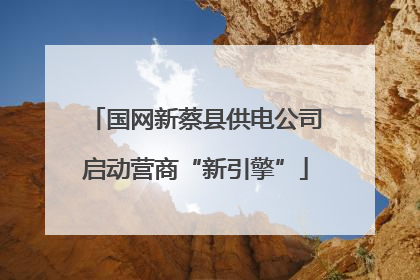 国网新蔡县供电公司启动营商“新引擎”