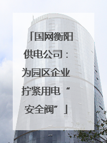 国网衡阳供电公司：为园区企业拧紧用电“安全阀”