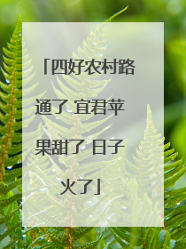 四好农村路通了 宜君苹果甜了 日子火了