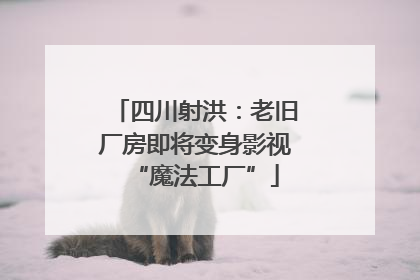 四川射洪：老旧厂房即将变身影视“魔法工厂”