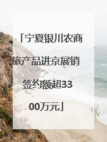 宁夏银川农商旅产品进京展销 签约额超3300万元