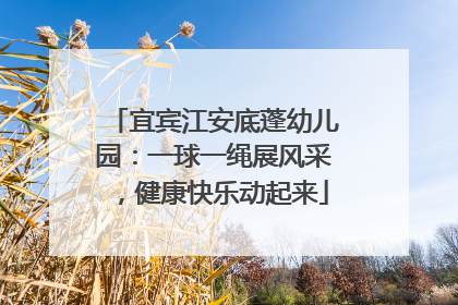 宜宾江安底蓬幼儿园：一球一绳展风采，健康快乐动起来